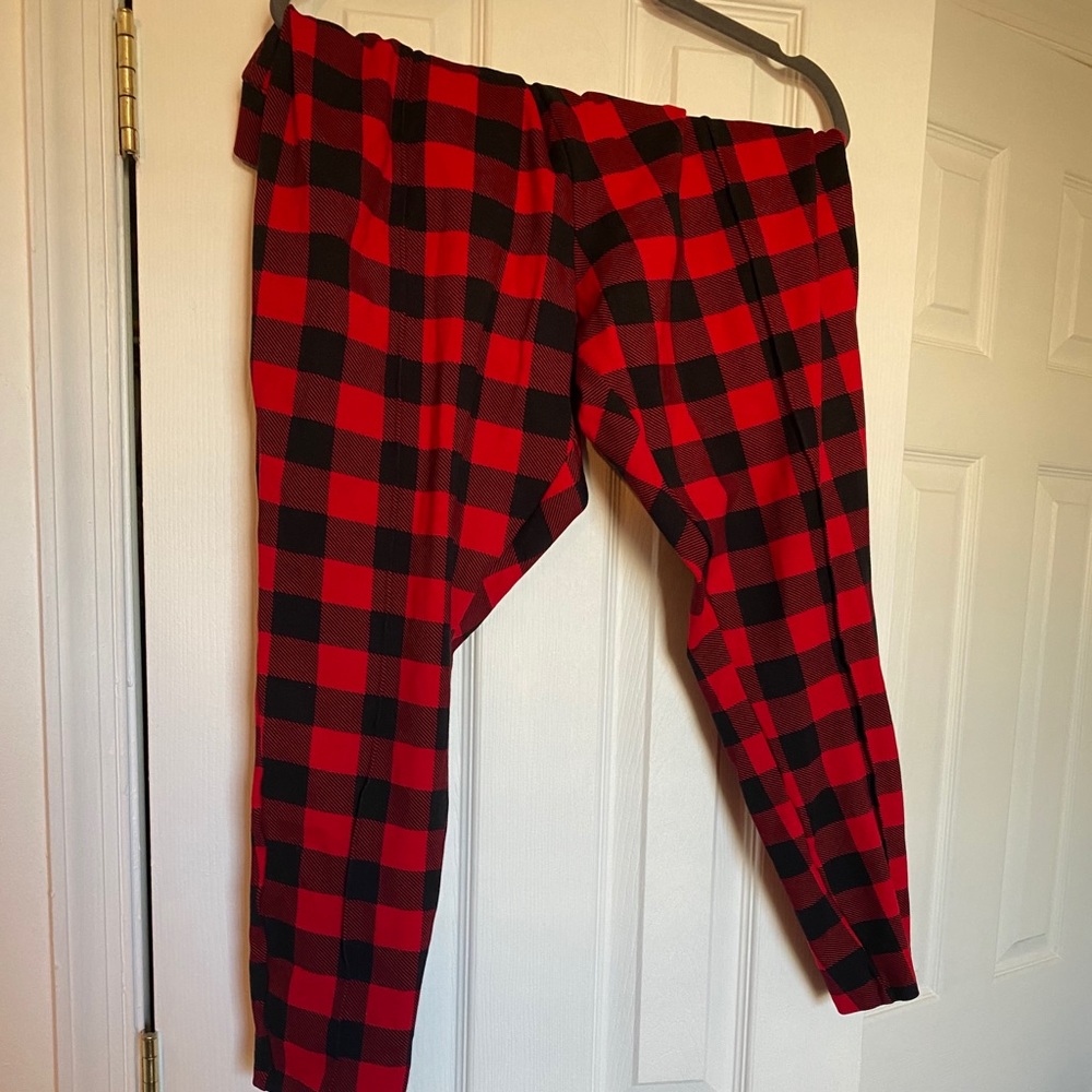 Red/Black Checker Pixie Pants
